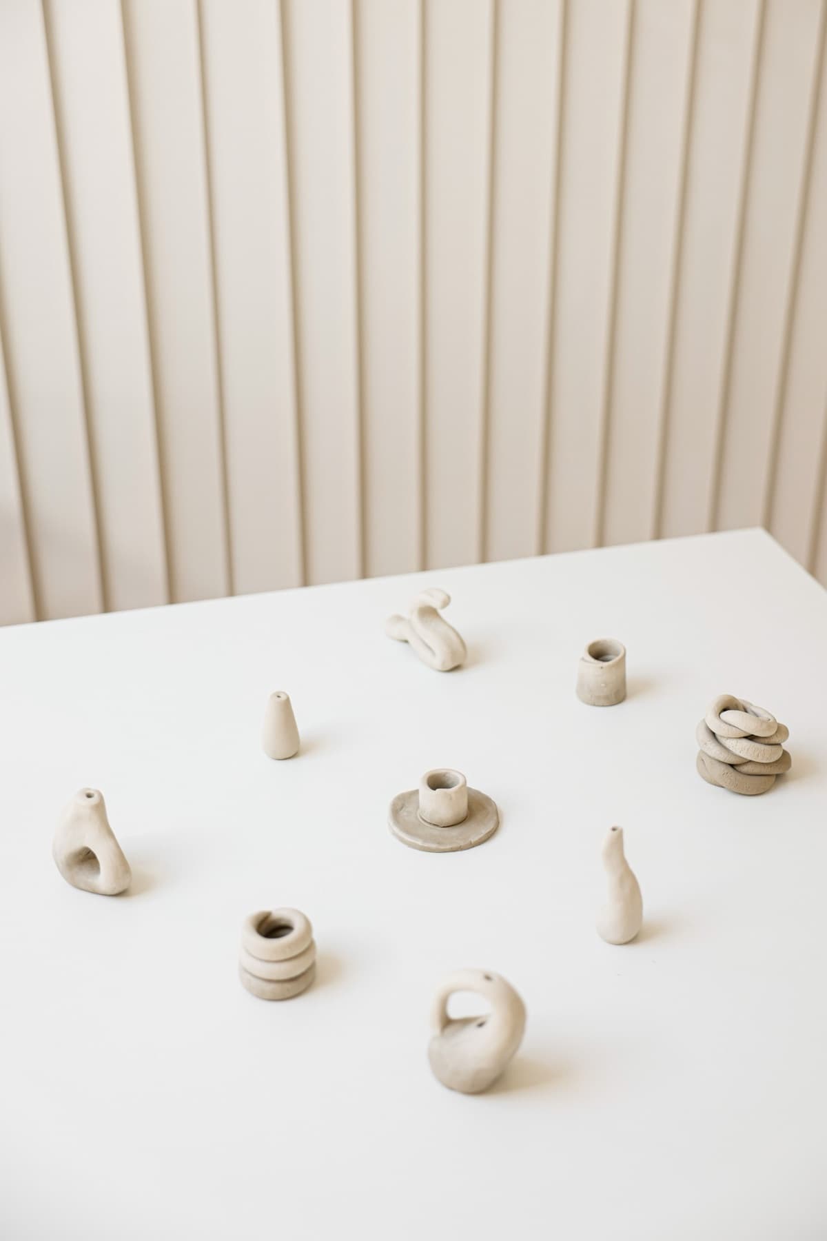 Handmade ceramic homeware on display
